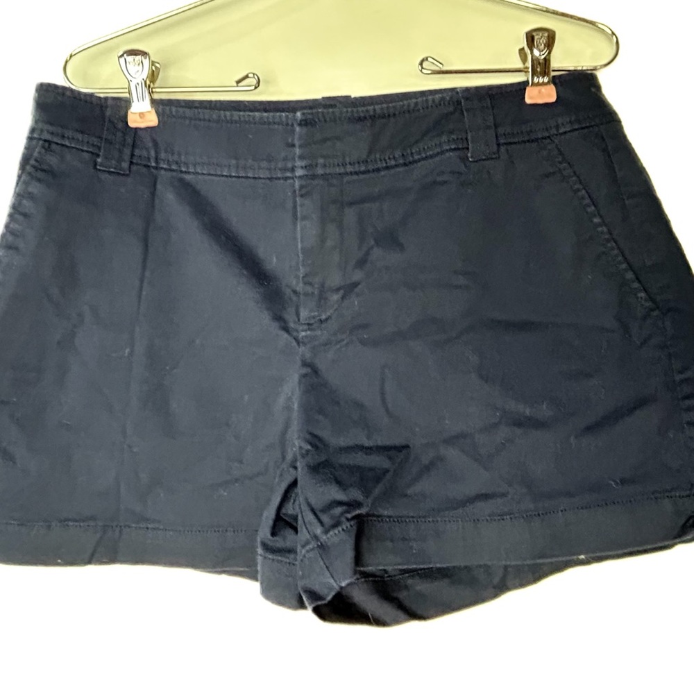 New York & Company Dark Blue Chino Shorts Women 6